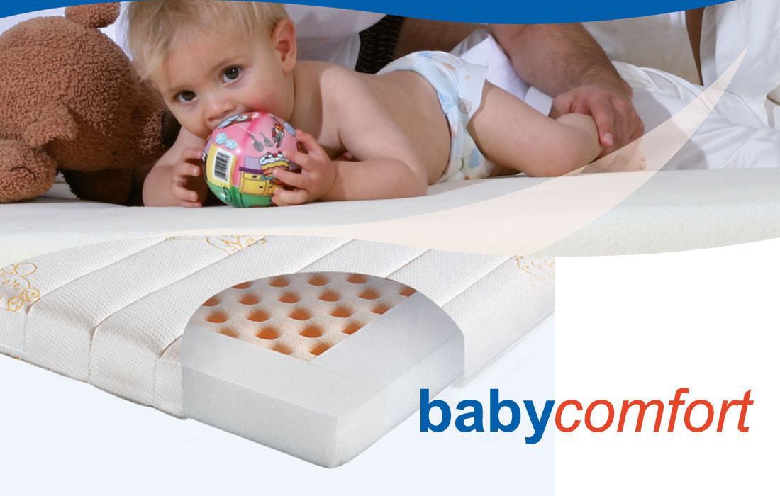 Abbildung Kaltschaum-Matratze 'Babycomfort' | Ergovital Abbildung Kaltschaum-Matratze 'Babycomfort' | Ergovital