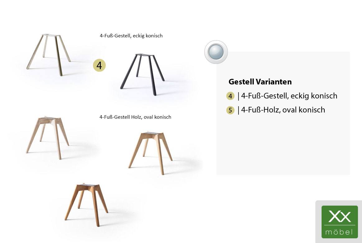 Stuhl | Variante: Gestelle | 4 - 5 Stuhl | Variante: Gestelle | 4 - 5