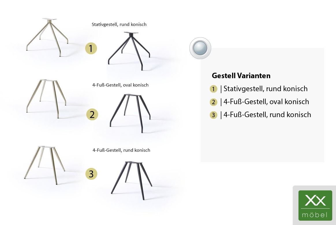 Stuhl | Variante: Gestelle | 1 - 3 Stuhl | Variante: Gestelle | 1 - 3