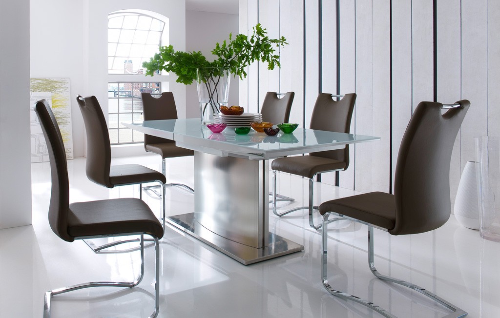 Tischgruppe Helio Sicherheitsglas mit Schwinger Köln Tischgruppe Helio Sicherheitsglas mit Schwinger Köln