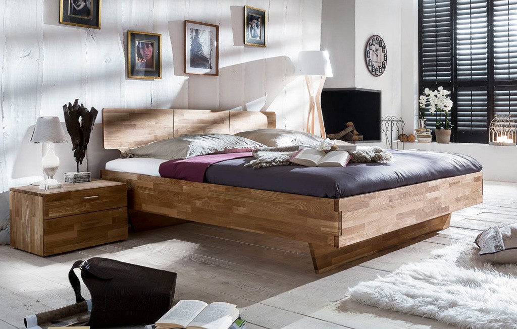 Bettgestell 180x200 Cielo Eiche Rustikal massiv Bettgestell 180x200 Cielo Eiche Rustikal massiv