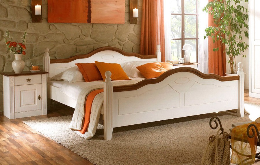 Abbildung Landhausstil Komfortbett weiß Wales | D51 Abbildung Landhausstil Komfortbett weiß Wales | D51
