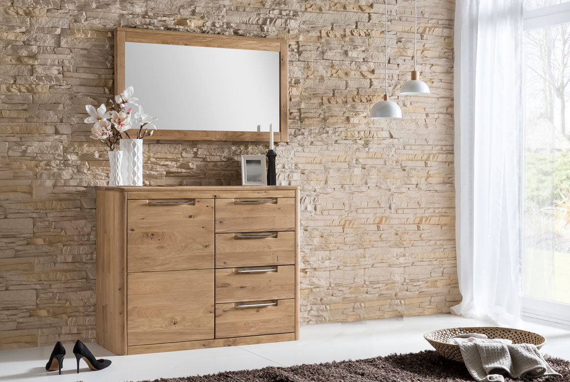 Kommode Massivholz Eiche bianco Micaja | T75 Kommode Massivholz Eiche bianco Micaja | T75