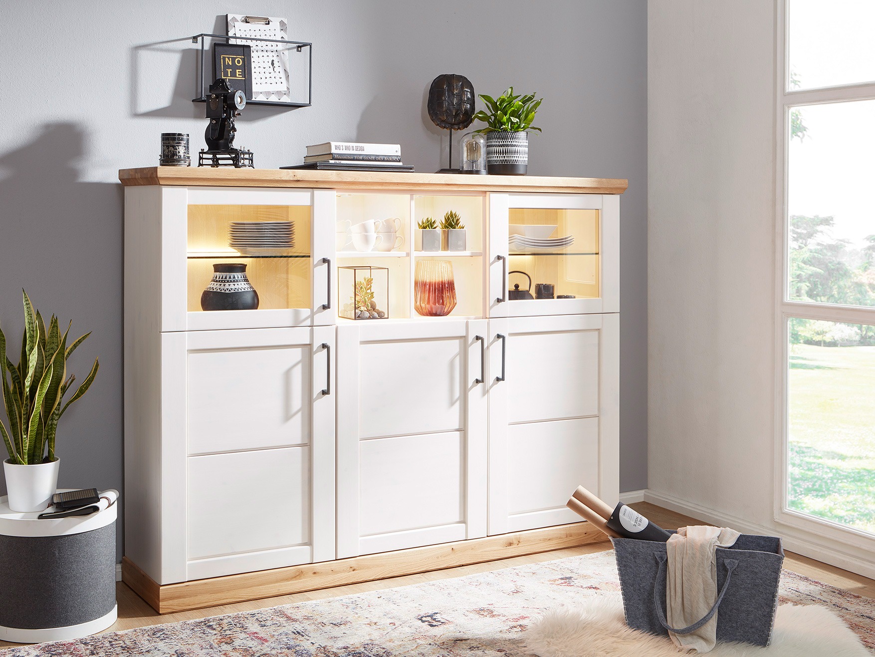 Highboard Landhausstil weiss Season | T04 Highboard Landhausstil weiss Season| T04