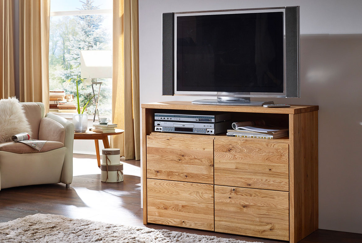 TV Sideboard Massivholz Wildeiche geölt Salzburg | T94 TV Sideboard Massivholz Wildeiche geölt Salzburg | T94