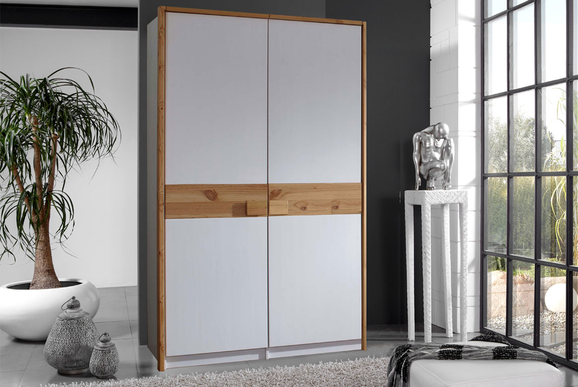 Kleiderschrank Landhausstil weiß massiv Lorett Kleiderschrank Landhausstil weiß massiv Lorett