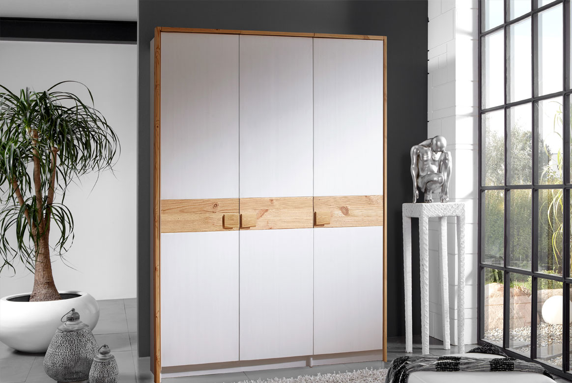 Kleiderschrank Landhausstil weiß massiv Lorett Kleiderschrank Landhausstil weiß massiv Lorett