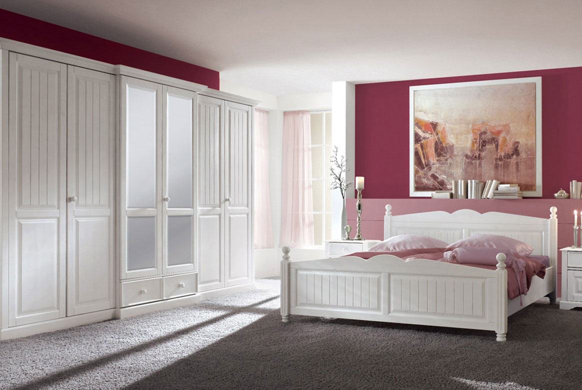 Schlafzimmer Landhaus weiß teilmassiv Cinderella Schlafzimmer Landhaus weiß teilmassiv Cinderella