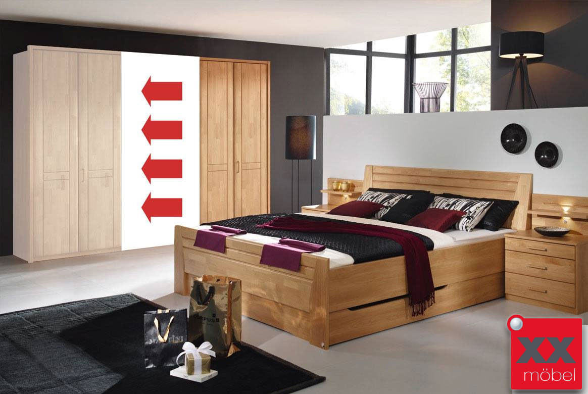 Schlafzimmer Massivholz | Sitara | Schrank Konfigurator | K01